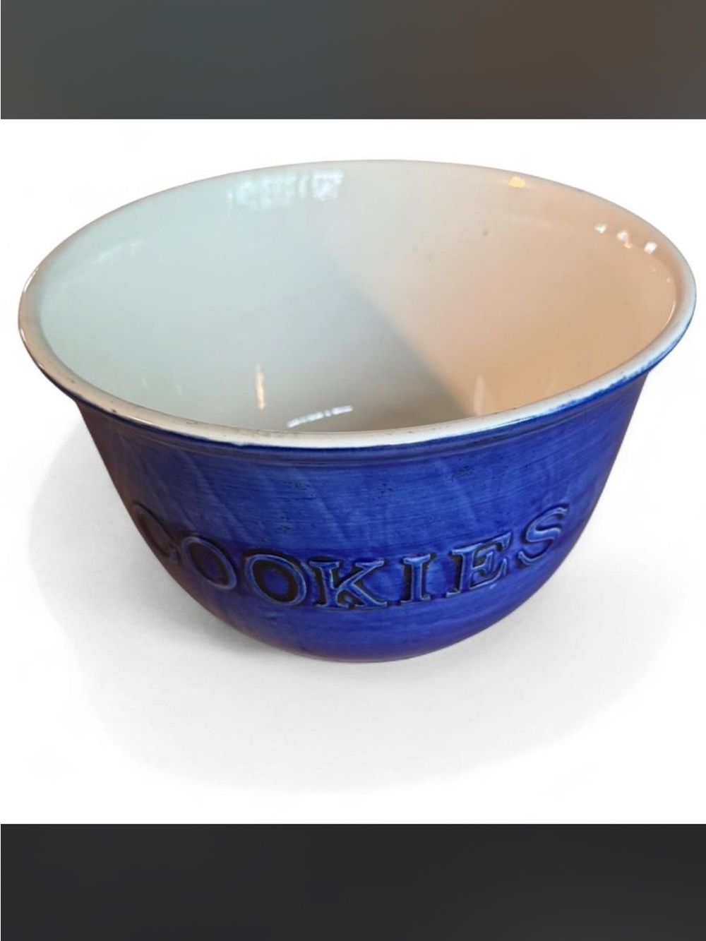 St. Nicholas Square Large Blue Ceramic “Cookie” Bowl